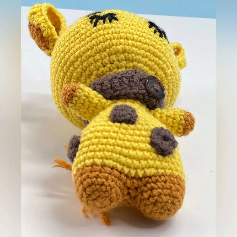 Sleeping Baby Giraffe Handmade Crochet Amigurumi - Picture 8 of 9